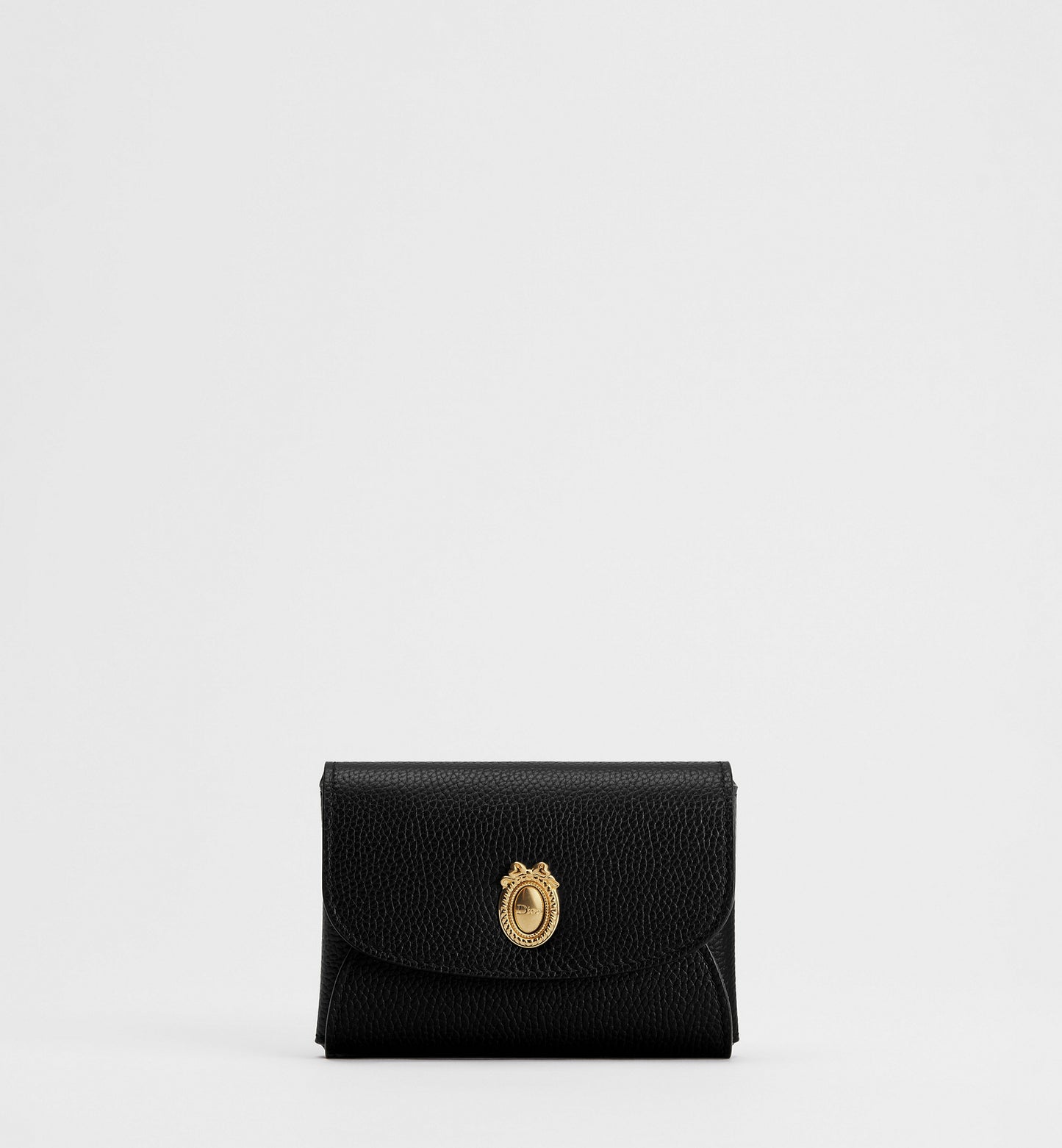 Calfskin Médaillon Daylily Card Holder