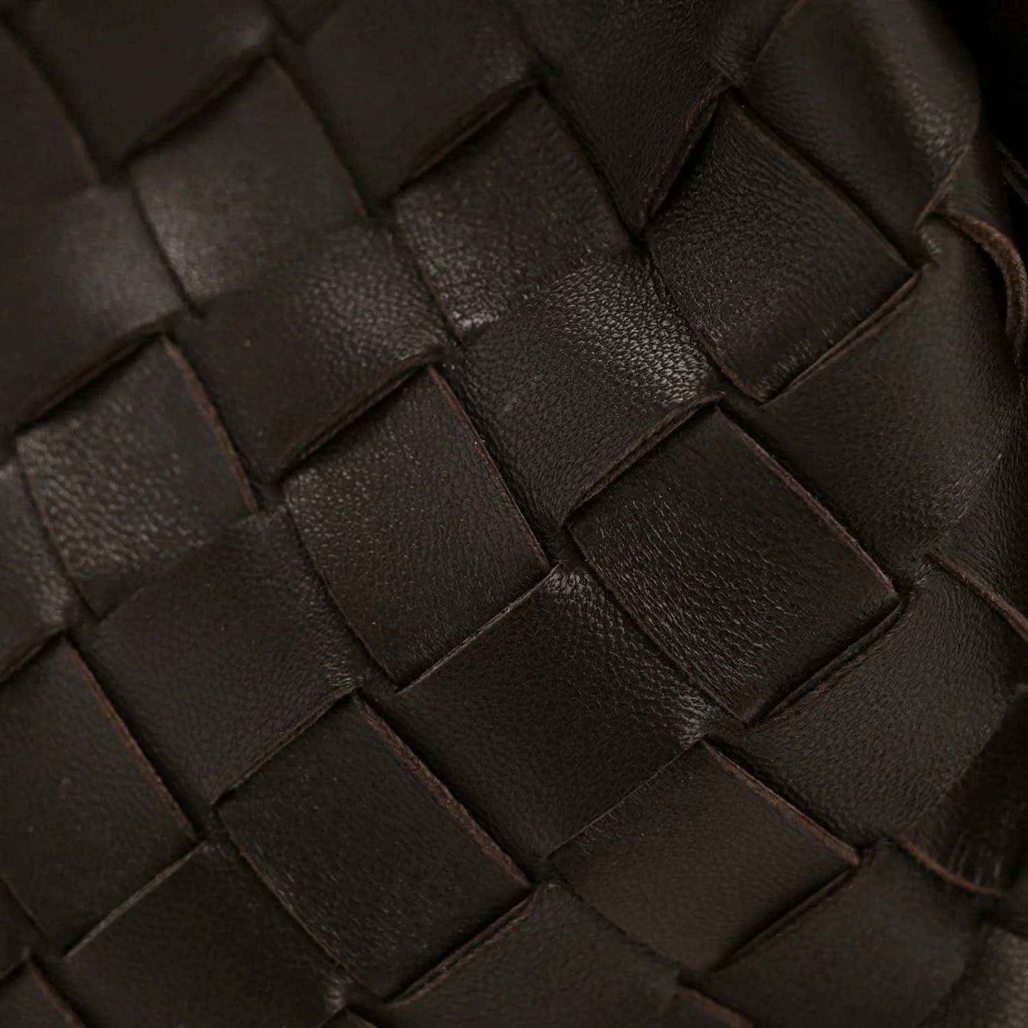 Bottega Veneta nappa intrecciato shoulder bag, dark woven pattern
