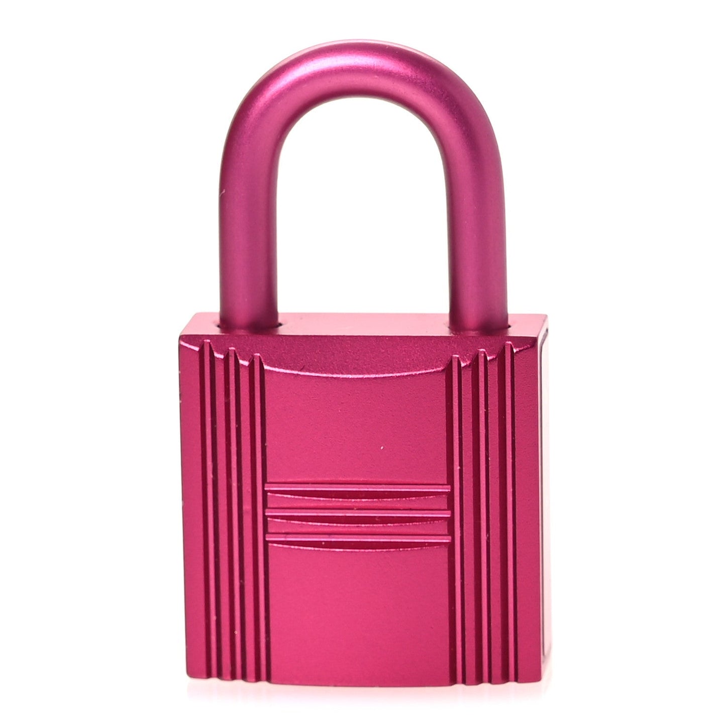 Rose pink textured leather bucket tote with top handle and metal lock clasp