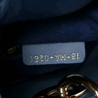 Indigo blue leather interior label with 1970-WM-18 markings