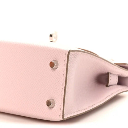 Epsom Calfskin Mini Kelly Sellier 20 Bag Mauve Pale