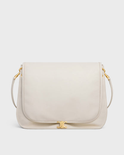 Soft Triomphe Besace Supple Shiny Lambskin Bag