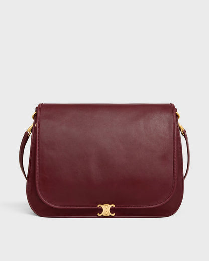 Soft Triomphe Besace Supple Shiny Lambskin Bag
