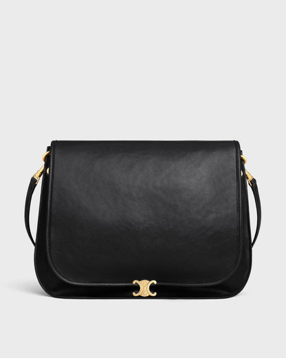 Soft Triomphe Besace Supple Shiny Lambskin Bag
