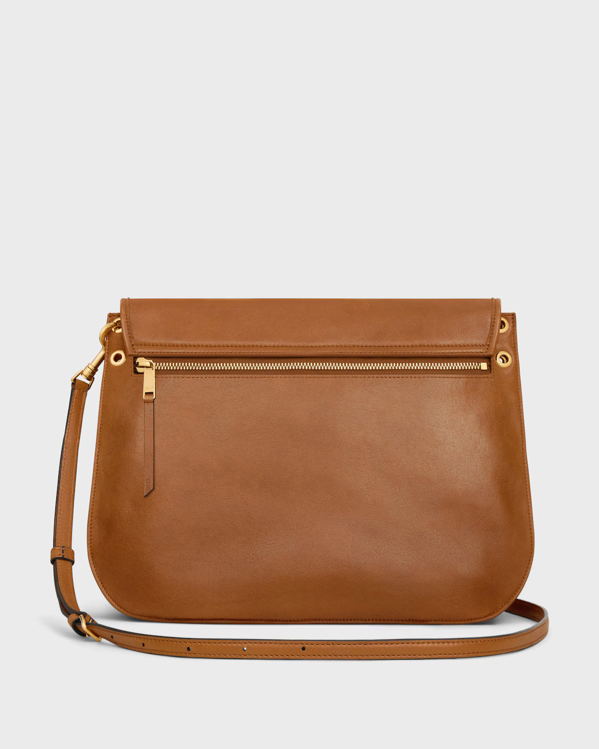 Soft Triomphe Besace Supple Shiny Lambskin Bag
