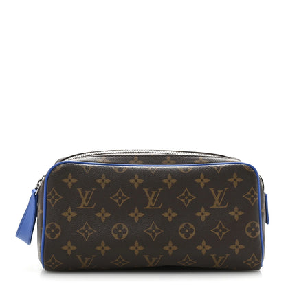 Louis Vuitton Monogram Macassar Dopp Kit Toilet Pouch in Indigo Blue