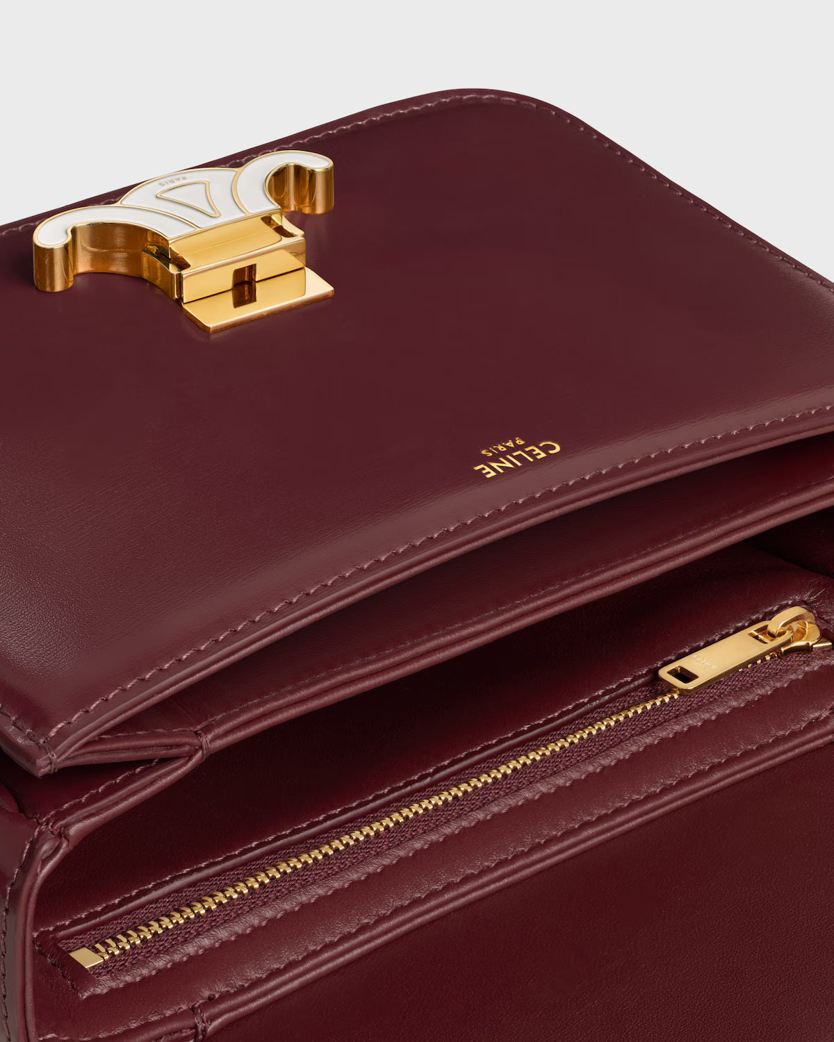 Teen Triomphe Shiny Calfskin Bag