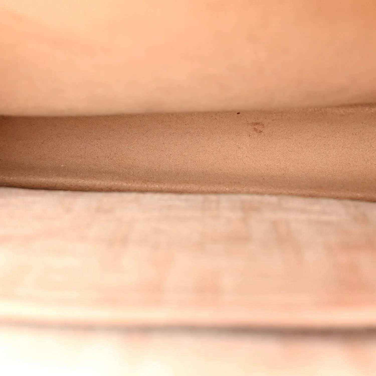 Fendi satchel bag close-up of beige suede-like fabric texture