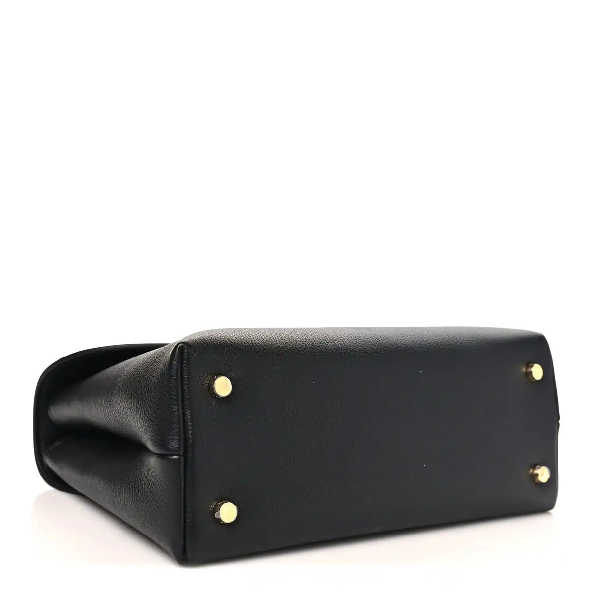 Black Celine medium shoulder bag with gold-tone studs and structured shape