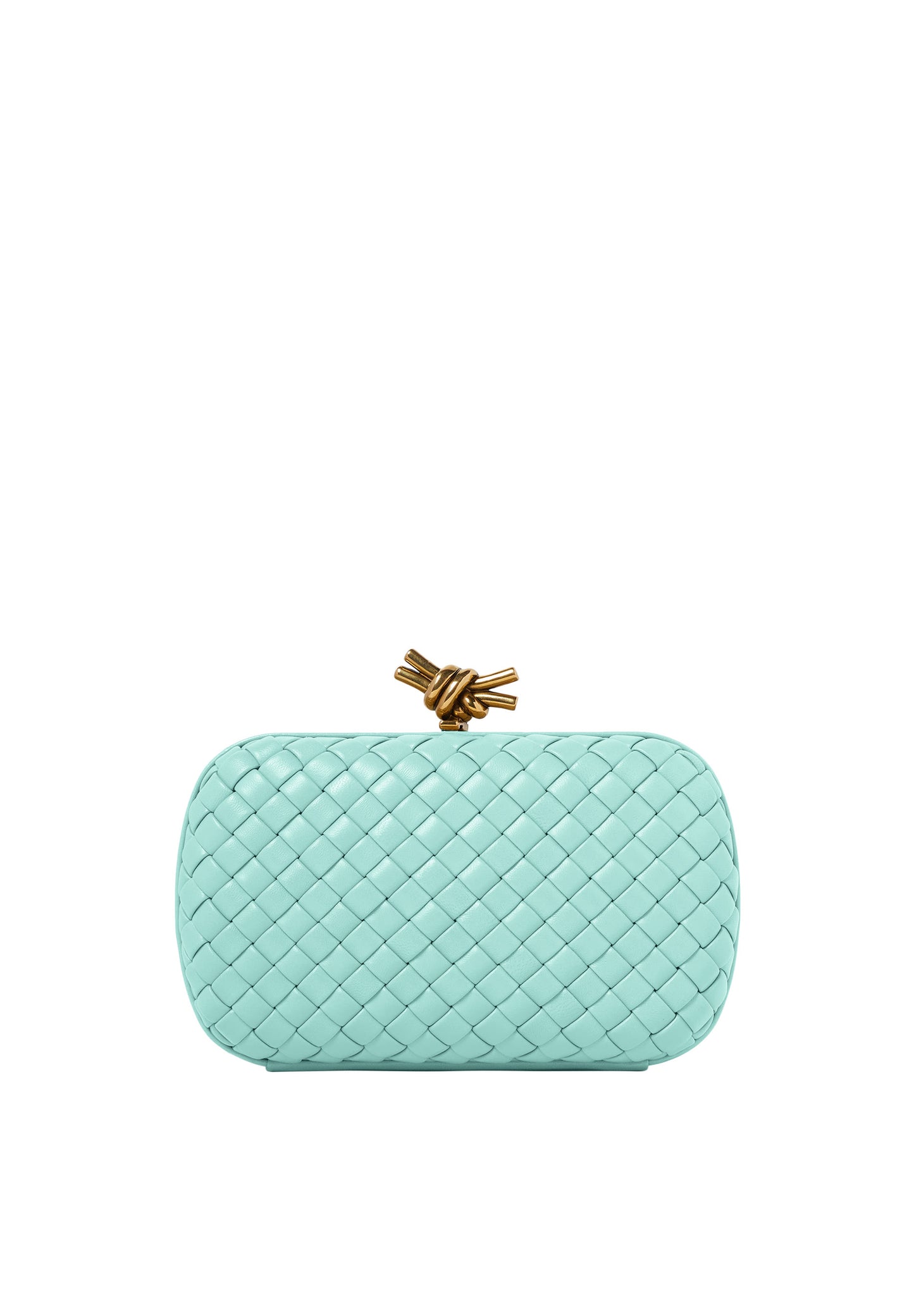Bottega Veneta Knot Evening Clutch in Lambskin Leather