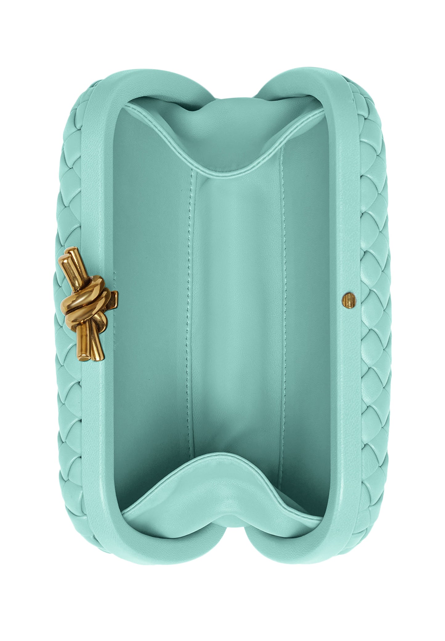 Bottega Veneta Knot Evening Clutch in Lambskin Leather