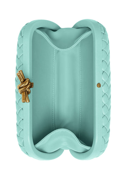 Bottega Veneta Knot Evening Clutch in Lambskin Leather