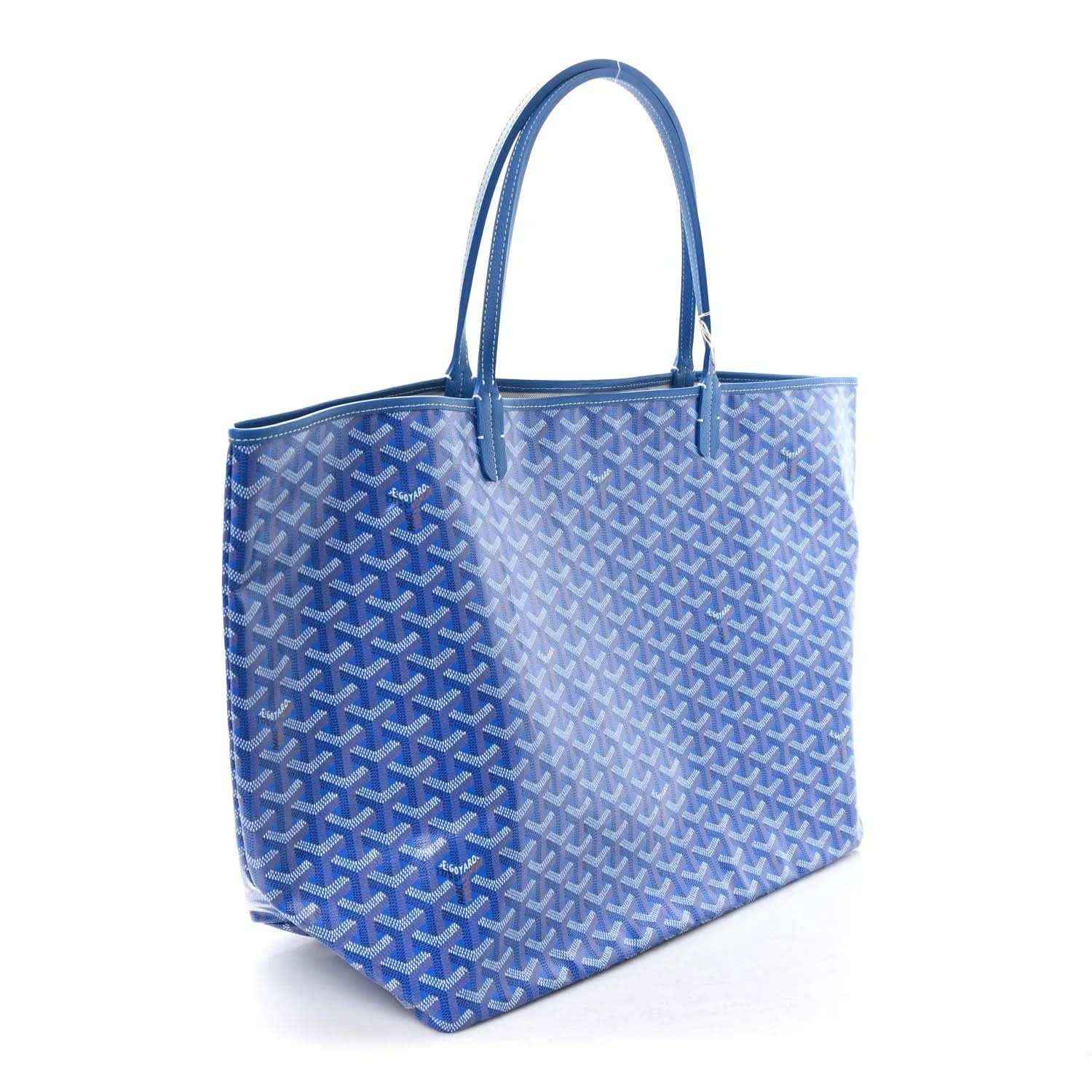 Goyard Saint Louis GM tote bag in sky blue Goyardine canvas with structured base