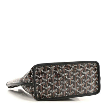 Reversible Goyard mini Anjou mini bag with Goyardine pattern and zip-top closure