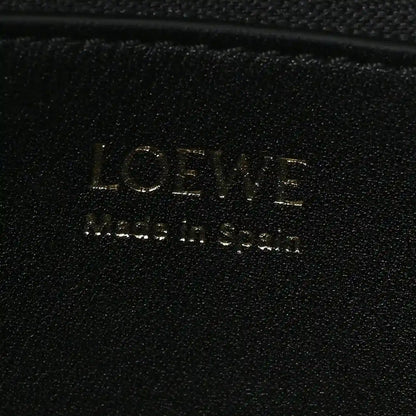 LOEWE logo on black leather bag