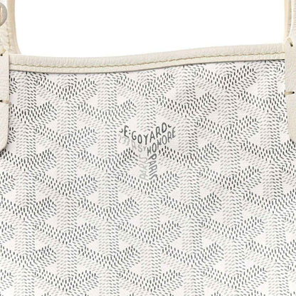 Goyard Saint Louis PM tote bag front panel with white logo pattern and trim