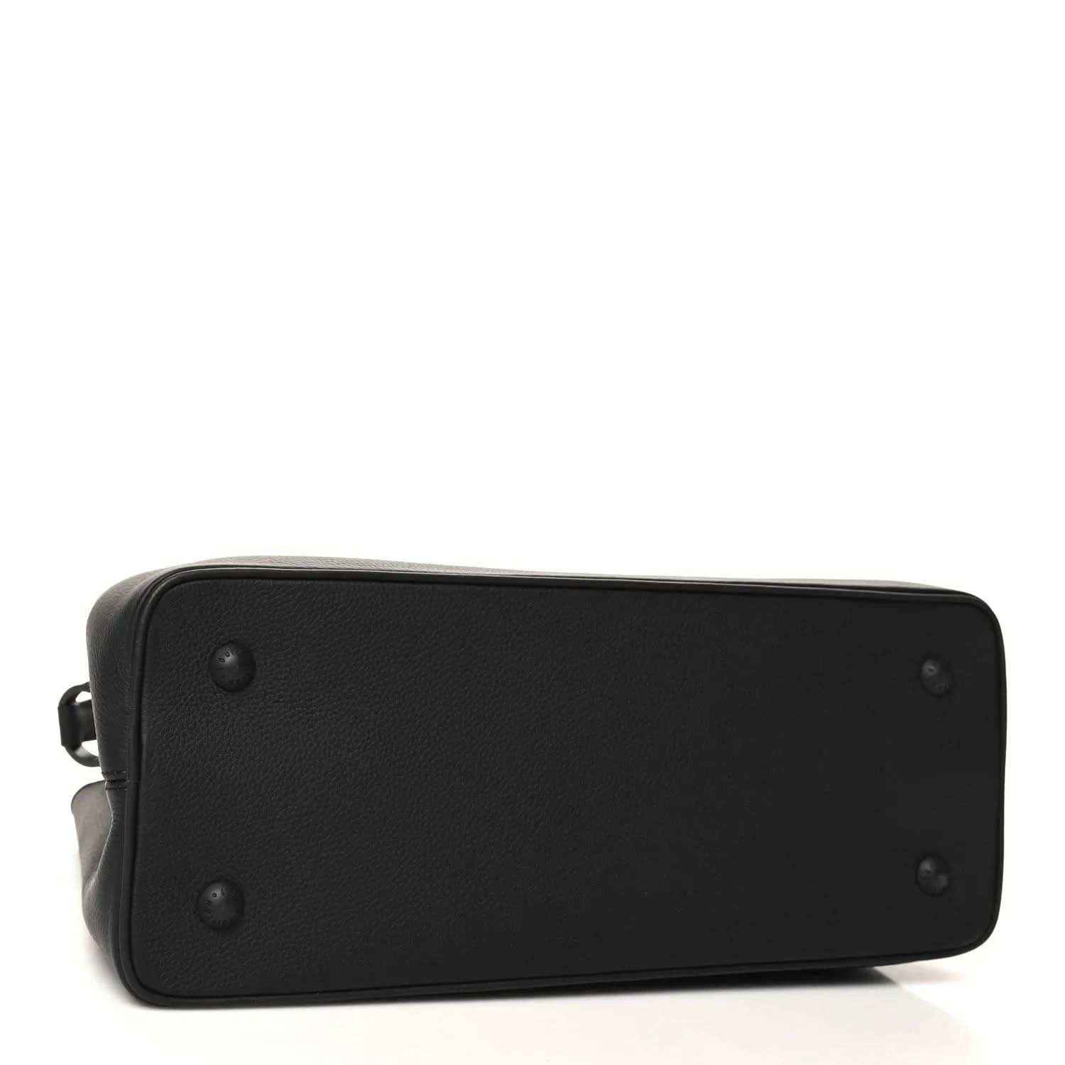 Black matte leather handbag base with round studs and structured rounded shape