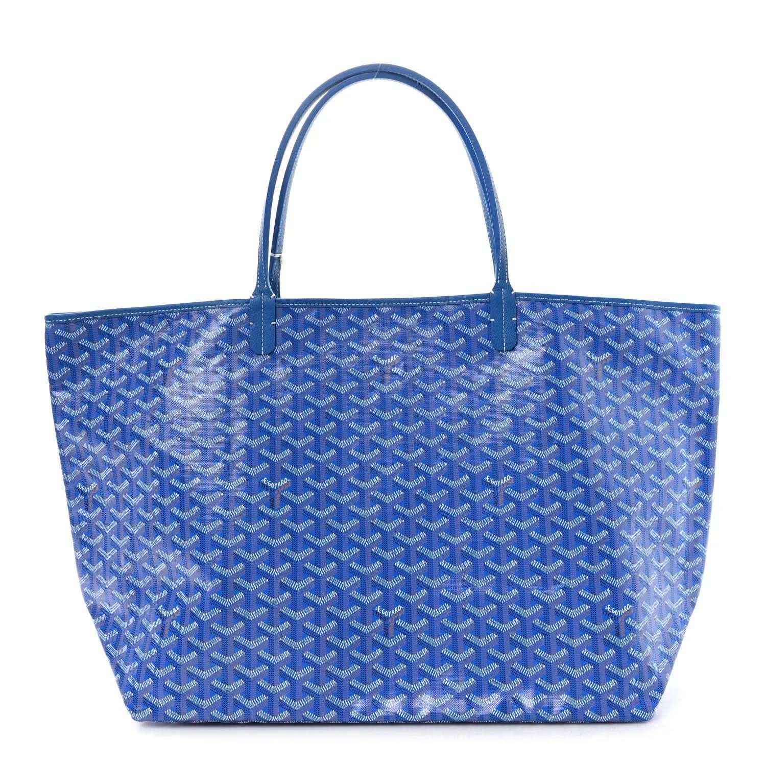 Goyard Saint Louis GM tote bag in sky blue Goyardine canvas with top handles