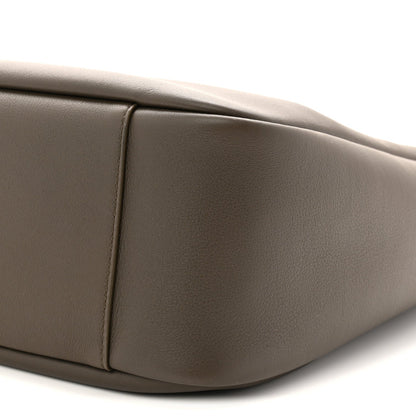 Saint Laurent smooth calfskin hobo bag side seam and rounded base in light musk