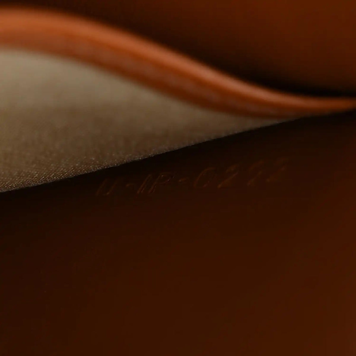 Brown leather interior with faint engraved "CELINE" stamp