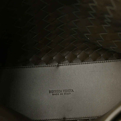 Bottega Veneta leather bag interior panel with embossed brand text