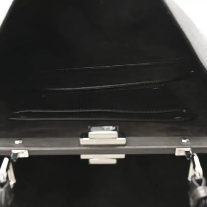Fendi Peekaboo tote interior view with turn-lock mechanism and side straps