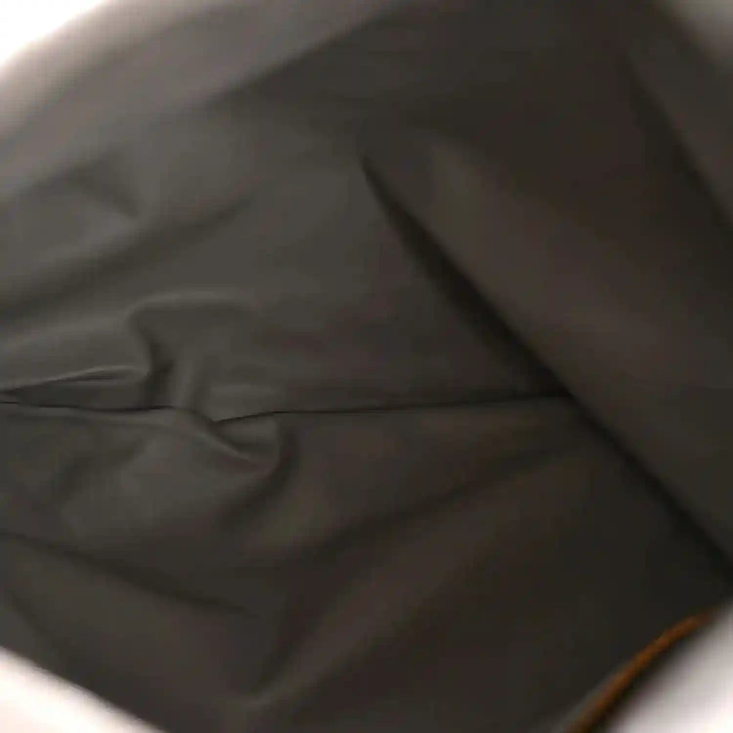 Suede hobo bag interior lining with wide opening