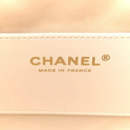 Handbag interior lining with CHANEL® and MADE IN FRANCE logo text
