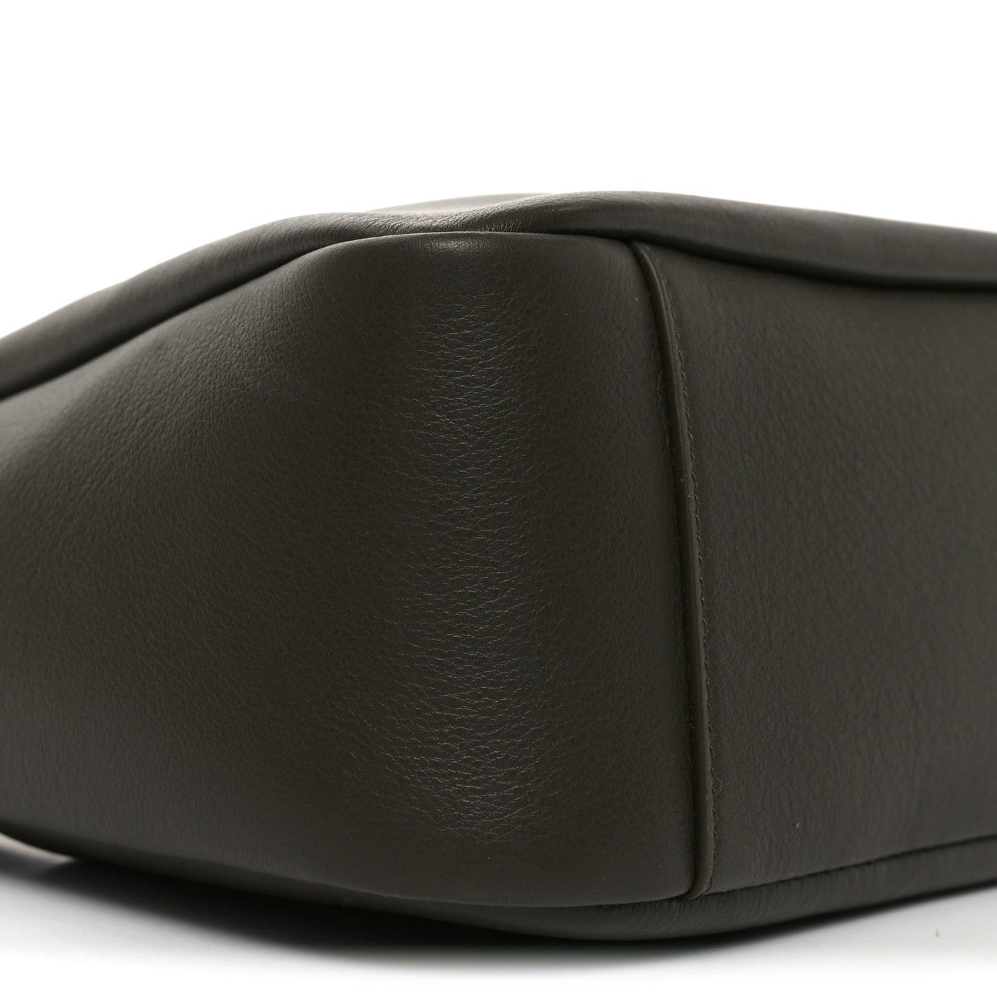 Saint Laurent Le 5 A 7 small hobo bag, dark leather, rounded side seam detail