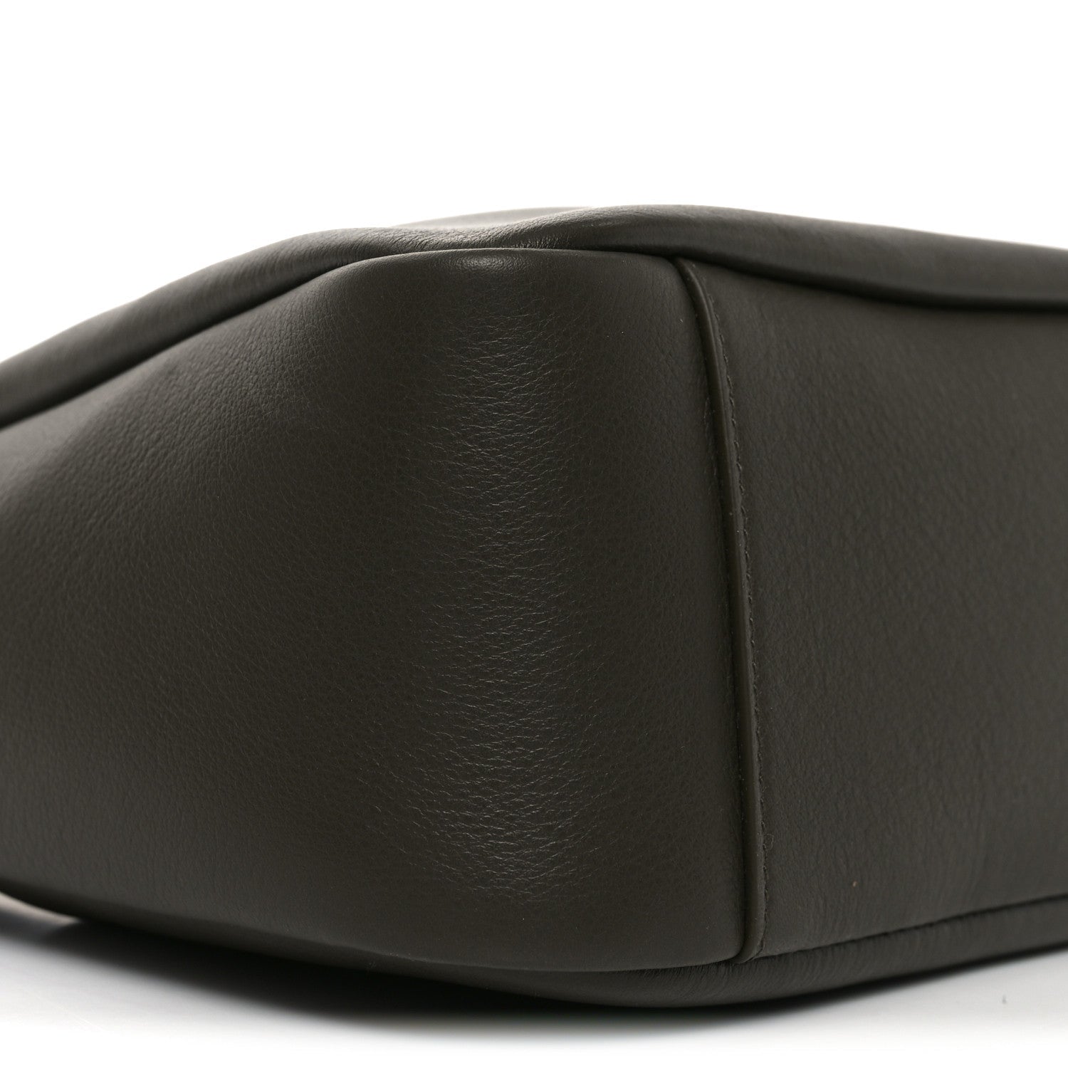 Saint Laurent Le 5 A 7 small hobo bag, dark leather, rounded side seam detail