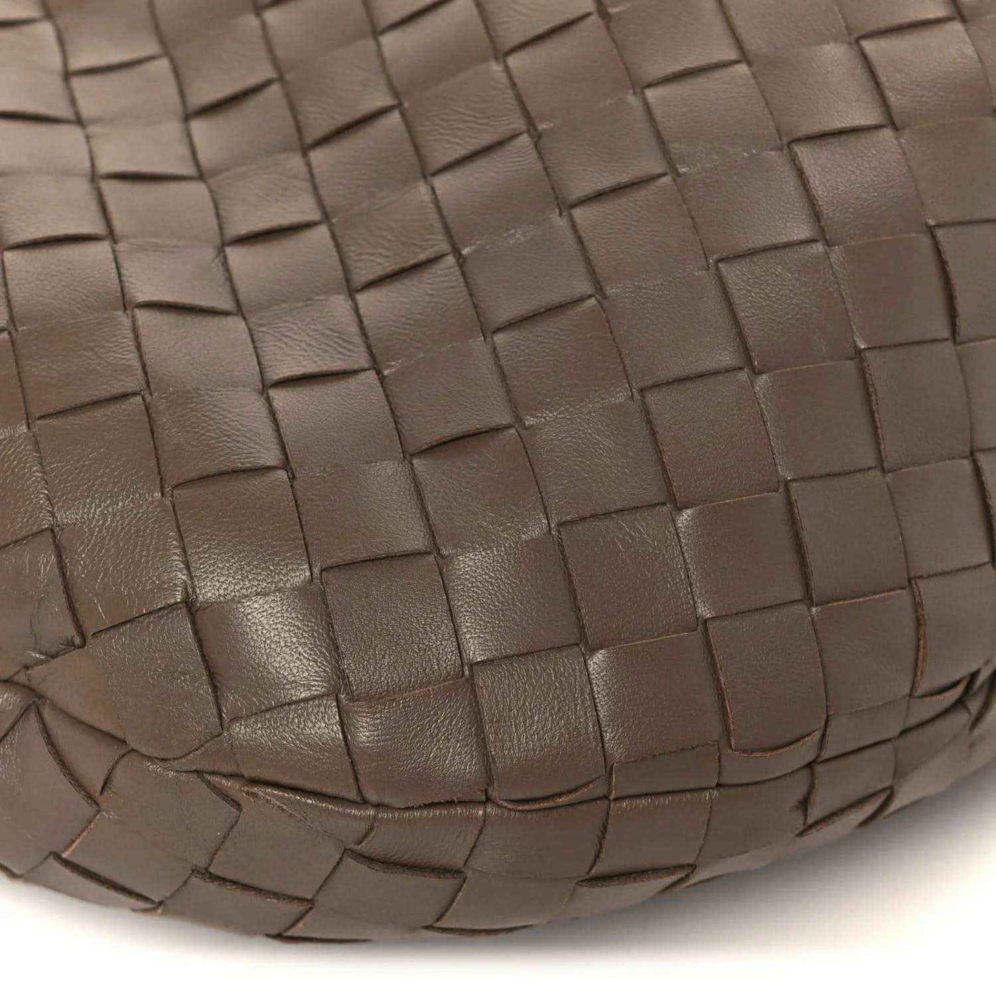 Bottega Veneta taupe-grey intrecciato nappa hobo bag, woven detail