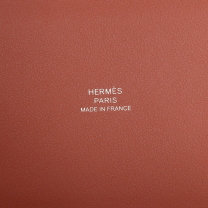 Leather bag branding text: HERMÈS PARIS MADE IN FRANCE
