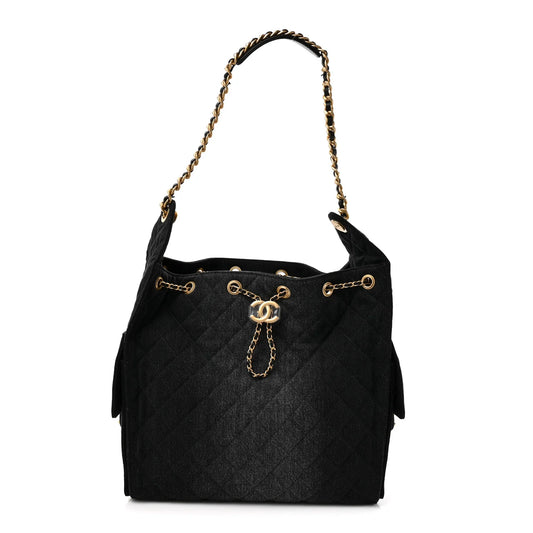 25 Washed Denim Shoulder Bag