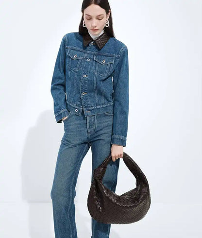 Jodie Intrecciato Lambskin Leather