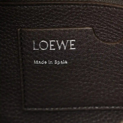 Loewe leather bag label reading 'LOEWE' and 'Made in Spain'