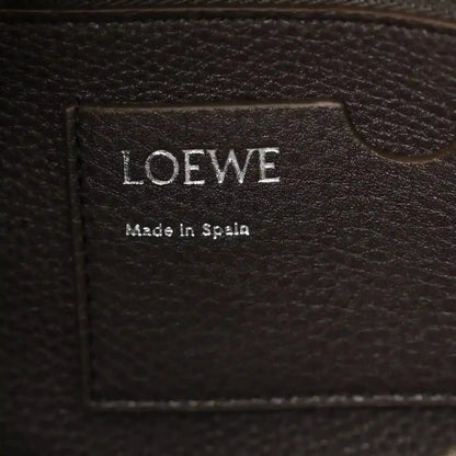 Loewe leather bag label reading 'LOEWE' and 'Made in Spain'