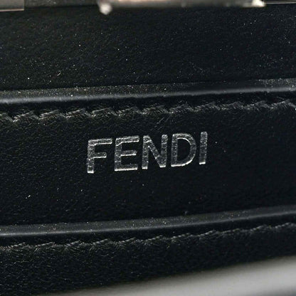 Fendi black leather interior with FENDI logo stamp