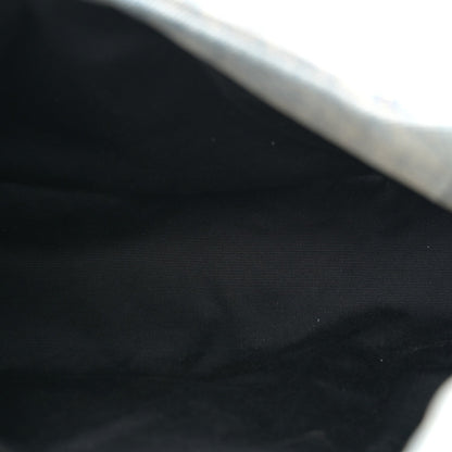 Denim puffer satchel interior lining