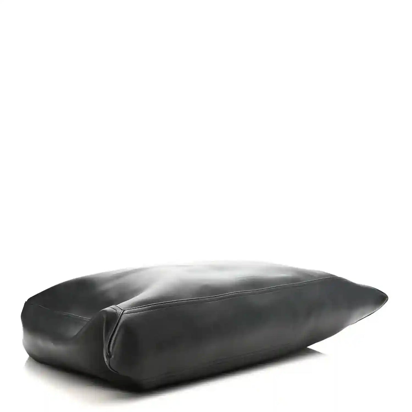 Bottega Veneta Large Hop bag, silky black calfskin, underside close-up with seam lines