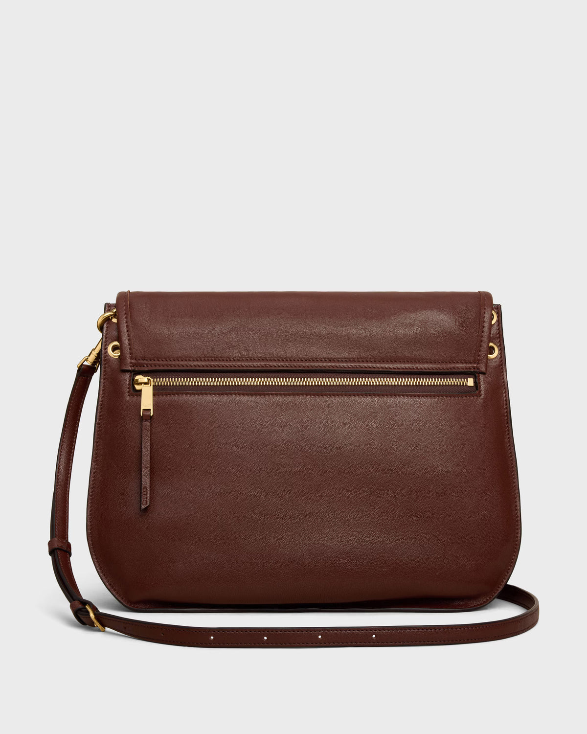 Soft Triomphe Besace Supple Shiny Lambskin Bag
