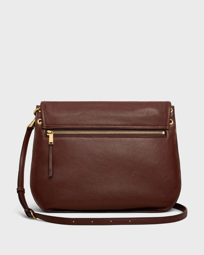 Soft Triomphe Besace Supple Shiny Lambskin Bag