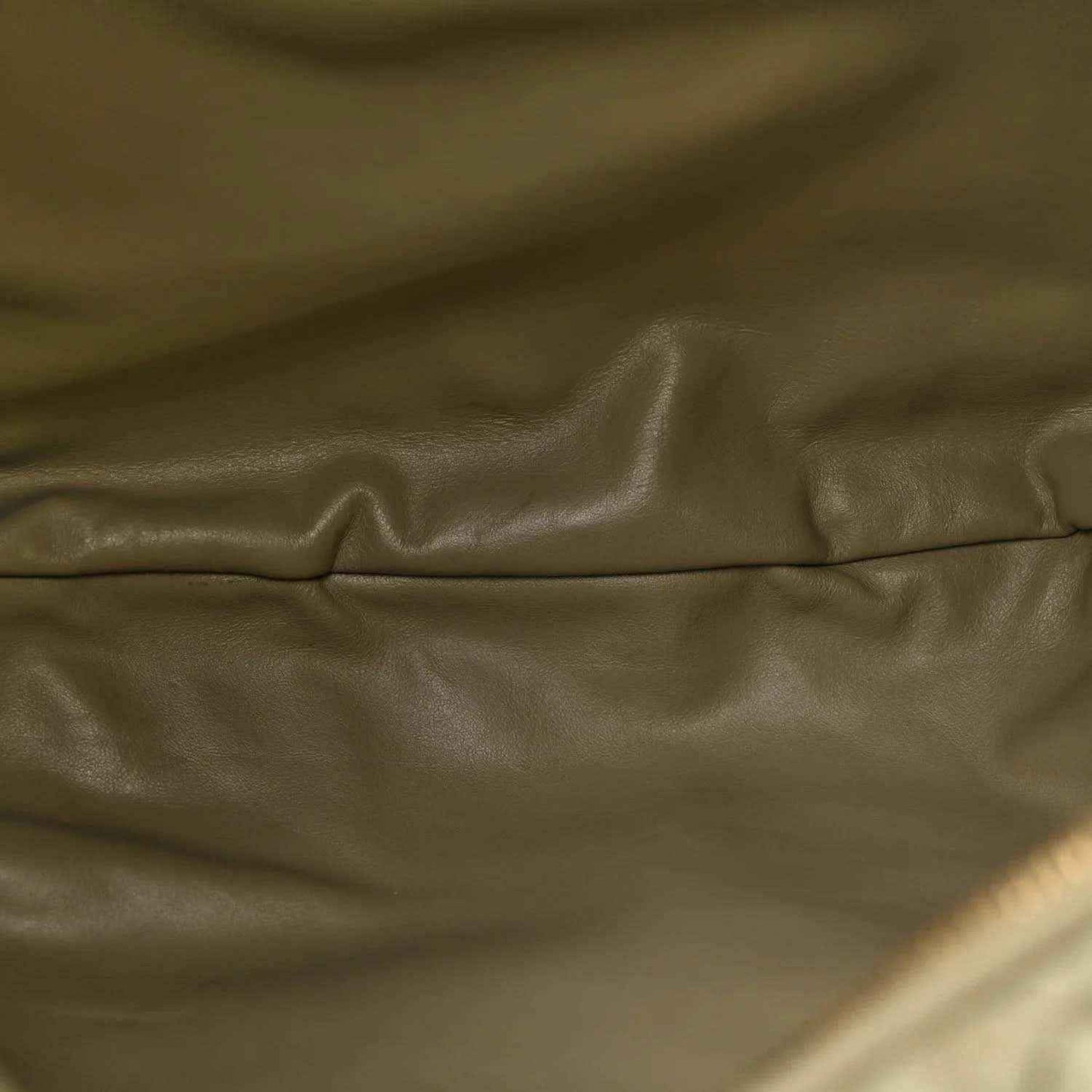 Woven lambskin leather bag interior lining in travertine light taupe