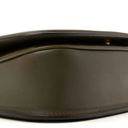 Gucci medium Blondie bag, forest green leather with curved base edge and seam detail