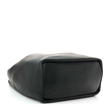 Loewe small squeeze bag in dark nappa leather with structured top and rectangular base