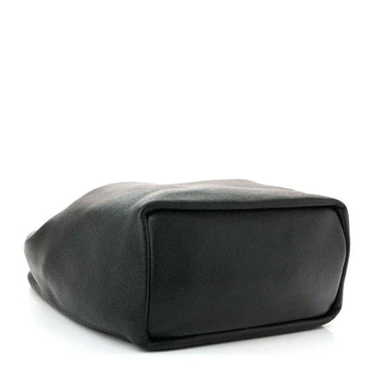 Loewe small squeeze bag in dark nappa leather with structured top and rectangular base
