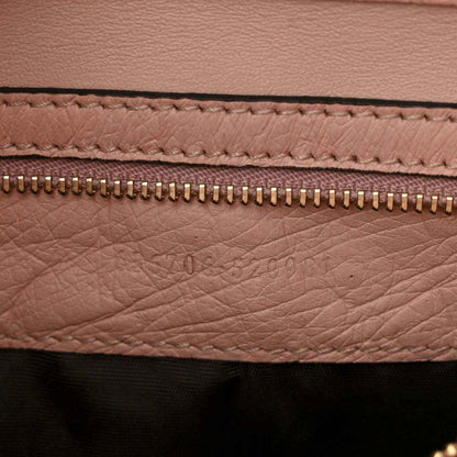 Gucci small Jackie 1961 hobo interior zipper and embossed logo on pink leather
