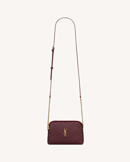 Gaby Quilted Lambskin Zipped Pouch