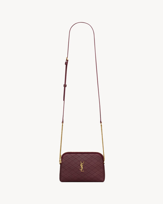 Gaby Quilted Lambskin Zipped Pouch