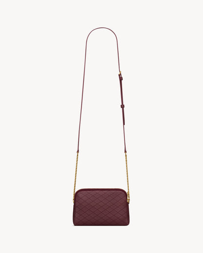 Gaby Quilted Lambskin Zipped Pouch