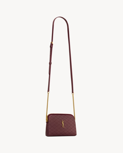 Gaby Quilted Lambskin Zipped Pouch